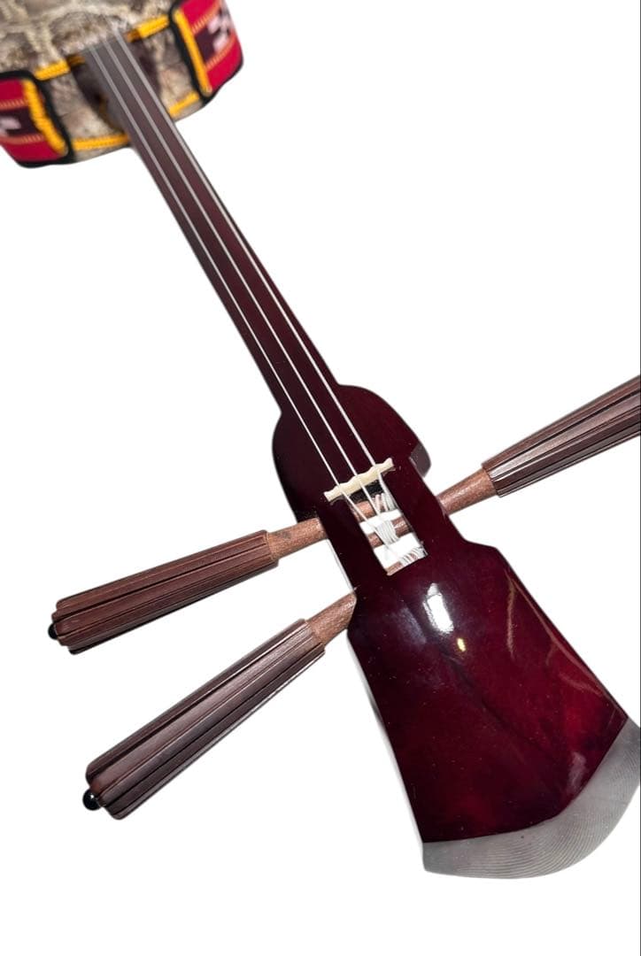 【あきじぃ〜】 三線 本蛇皮 強化張り 本革 真壁型 蛇革