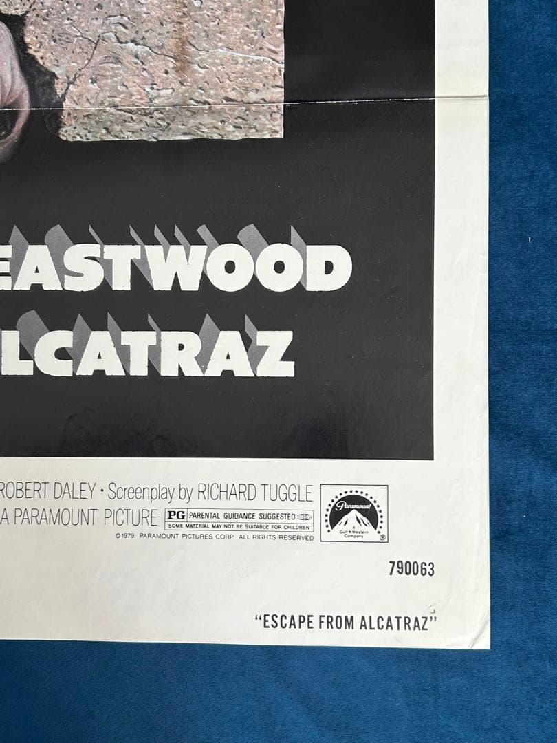 アルカトラズからの脱出 USオリジナル映画ポスター
