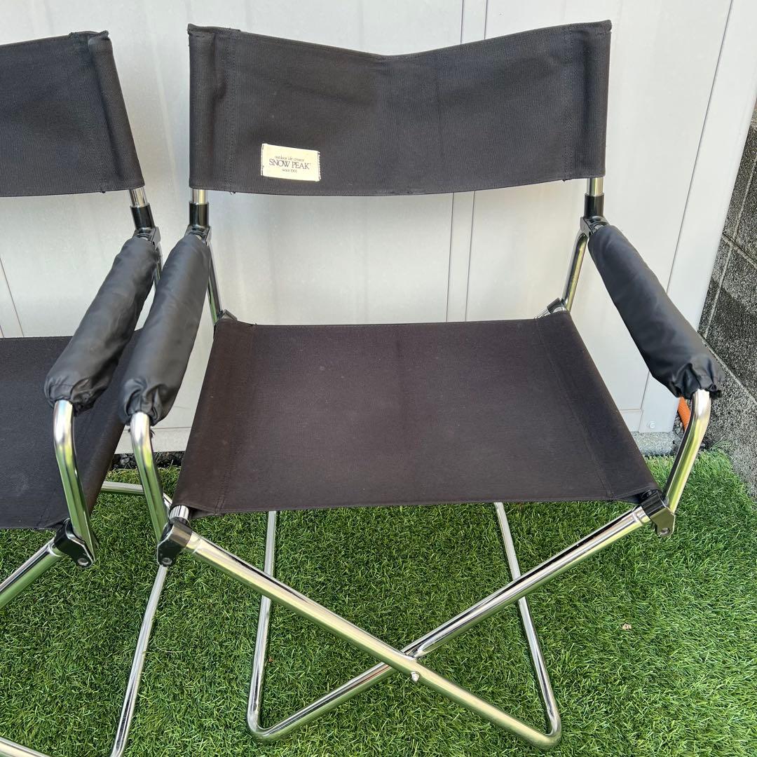 【希少・旧ロゴ】スノーピーク フォールディングディレクターズチェア 2脚セット