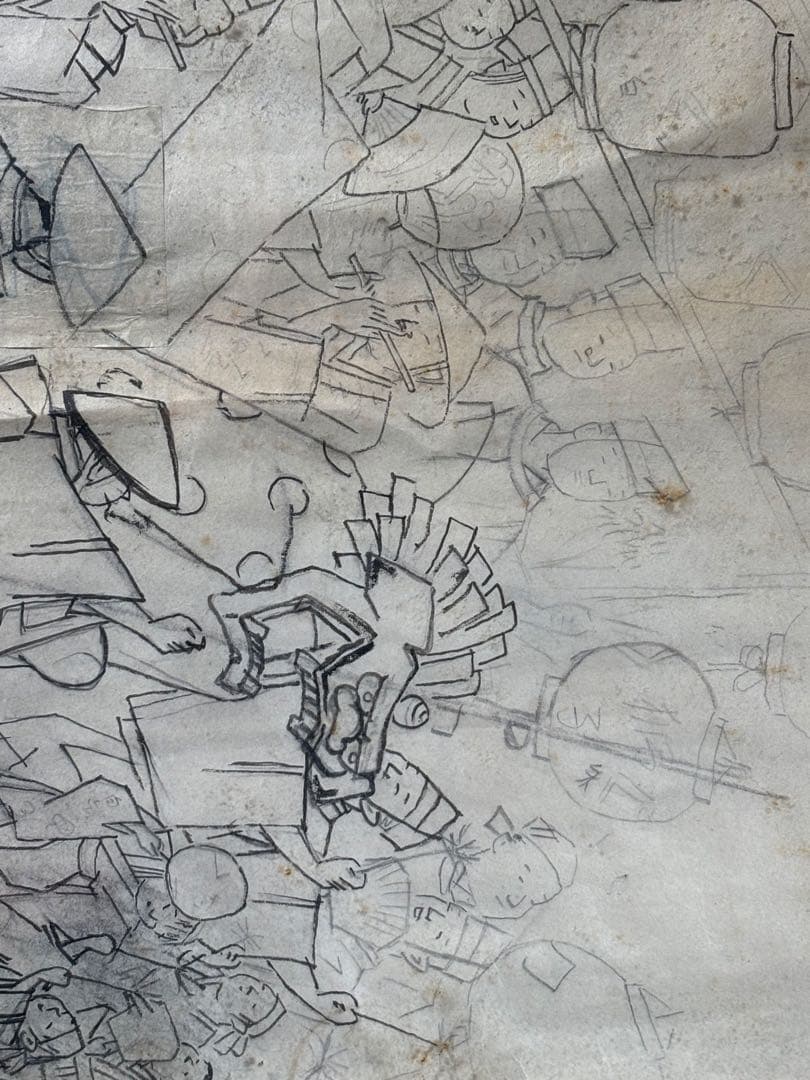 生田花朝女　祭り風景　絵　絵画　額