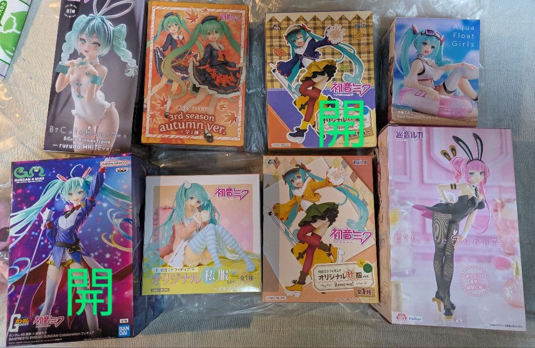 初音ミク　プライズフィギュア　8点+オマケ　まとめ売り