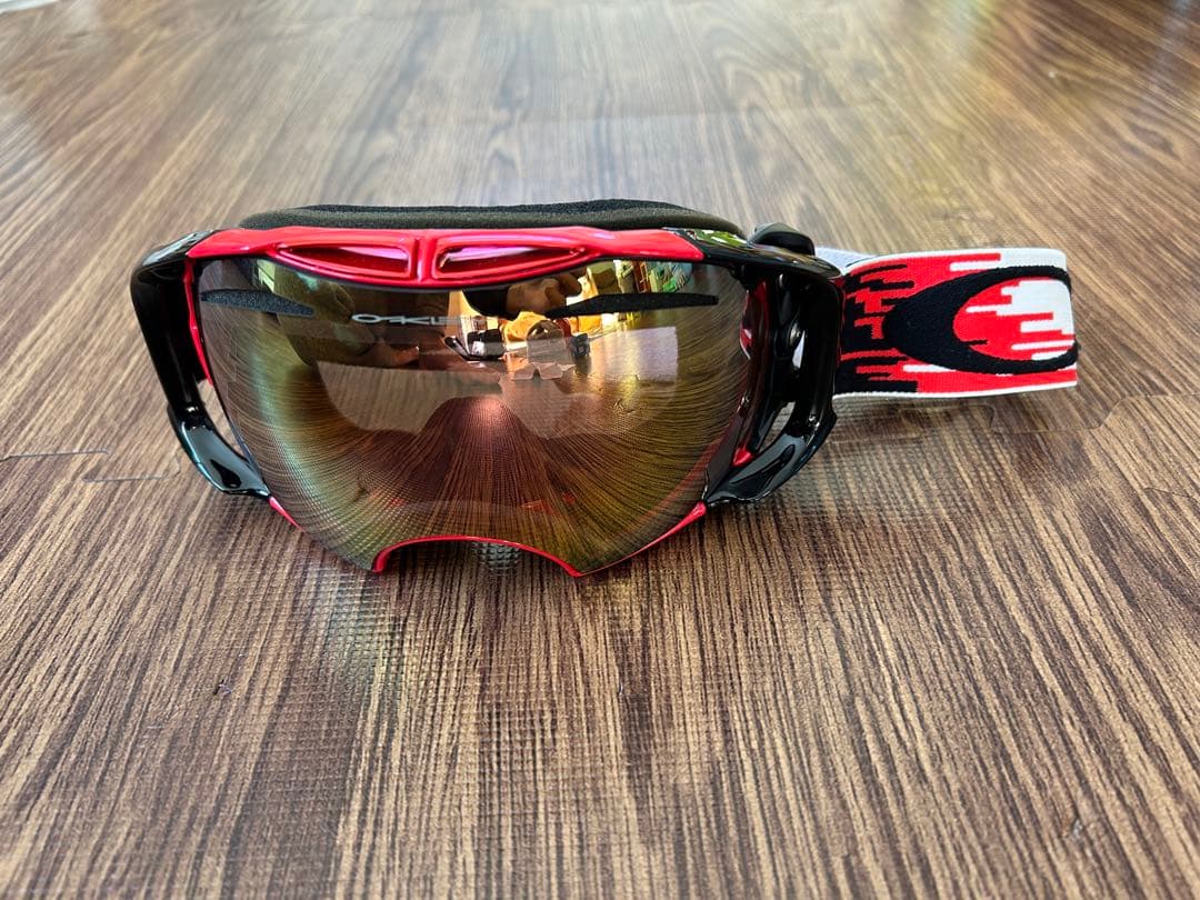 Oakley ゴーグル ミラー加工 レッド