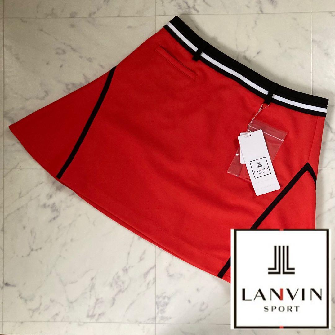 定価26400円【新品】レディース38ランバンスポール フレアスカート赤