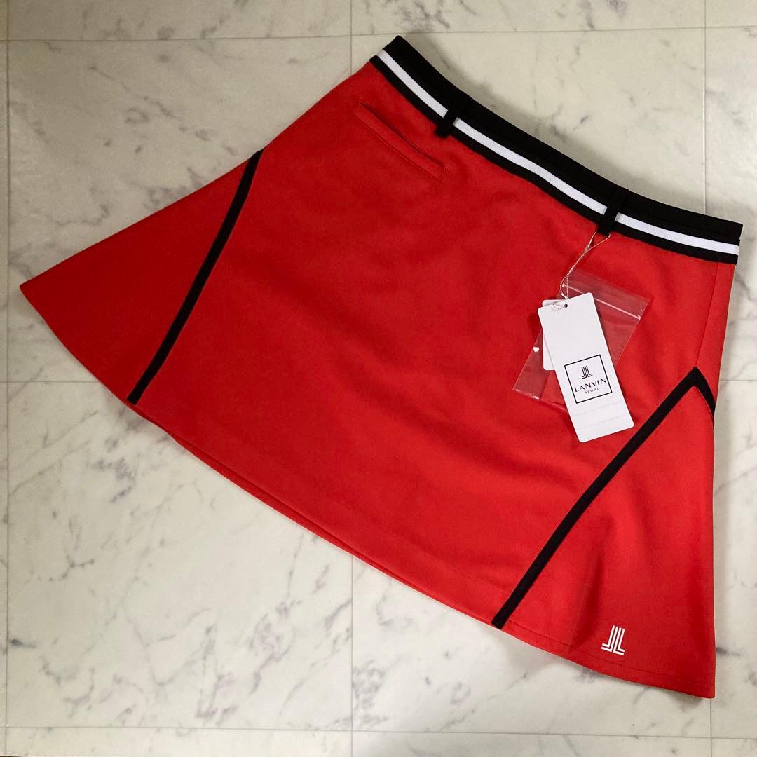 定価26400円【新品】レディース38ランバンスポール フレアスカート赤