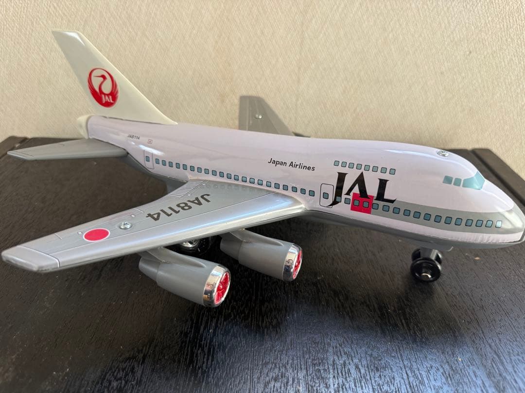イチコー 日本航空 ジャンボジェット 747 JAL 金属玩具 ブリキ