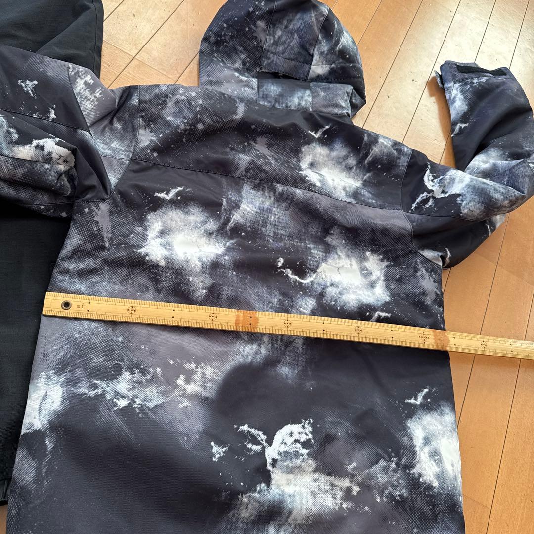 ARBN スノーボードウェアセット 160cm黒と白の雲模様