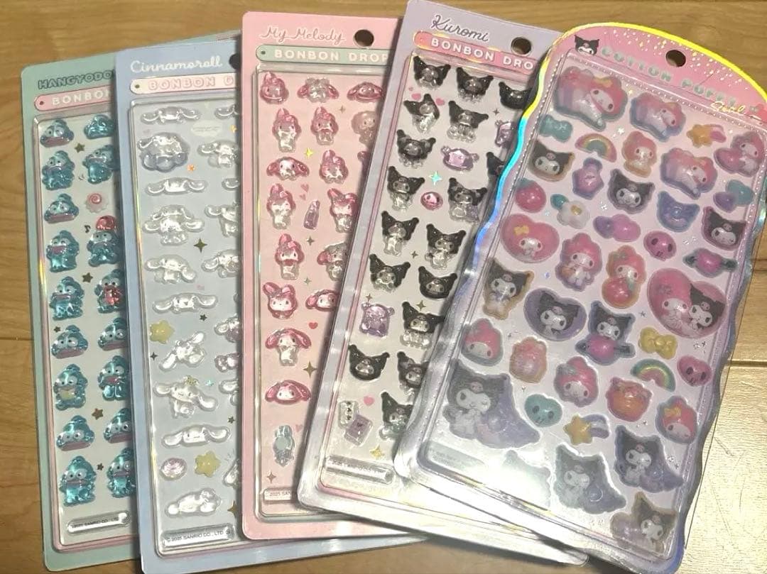 サンリオ　ボンボンドロップ　ウォーター　コットン　おはじき　17枚　【正規品】