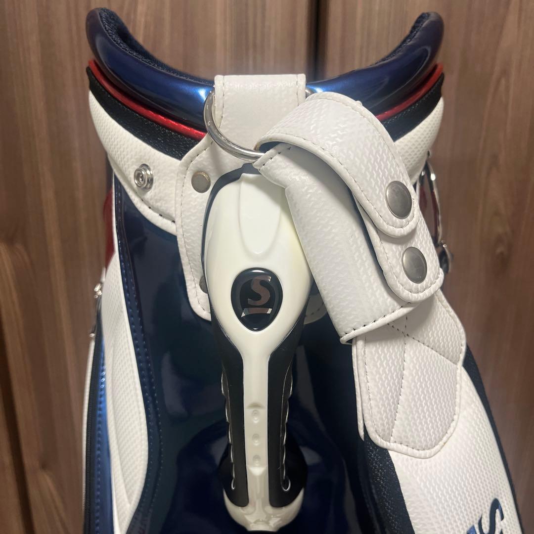 SRIXONキャディバッグ（ホワイト/レッド/ネイビー）