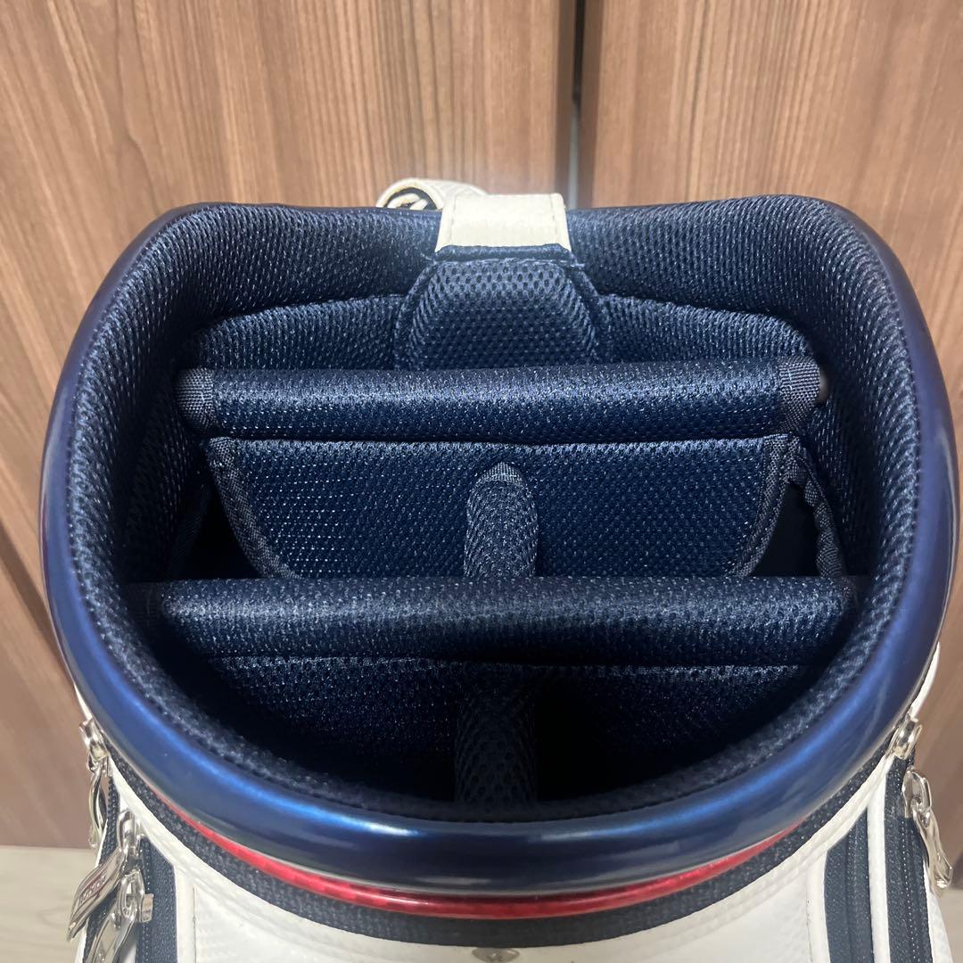 SRIXONキャディバッグ（ホワイト/レッド/ネイビー）