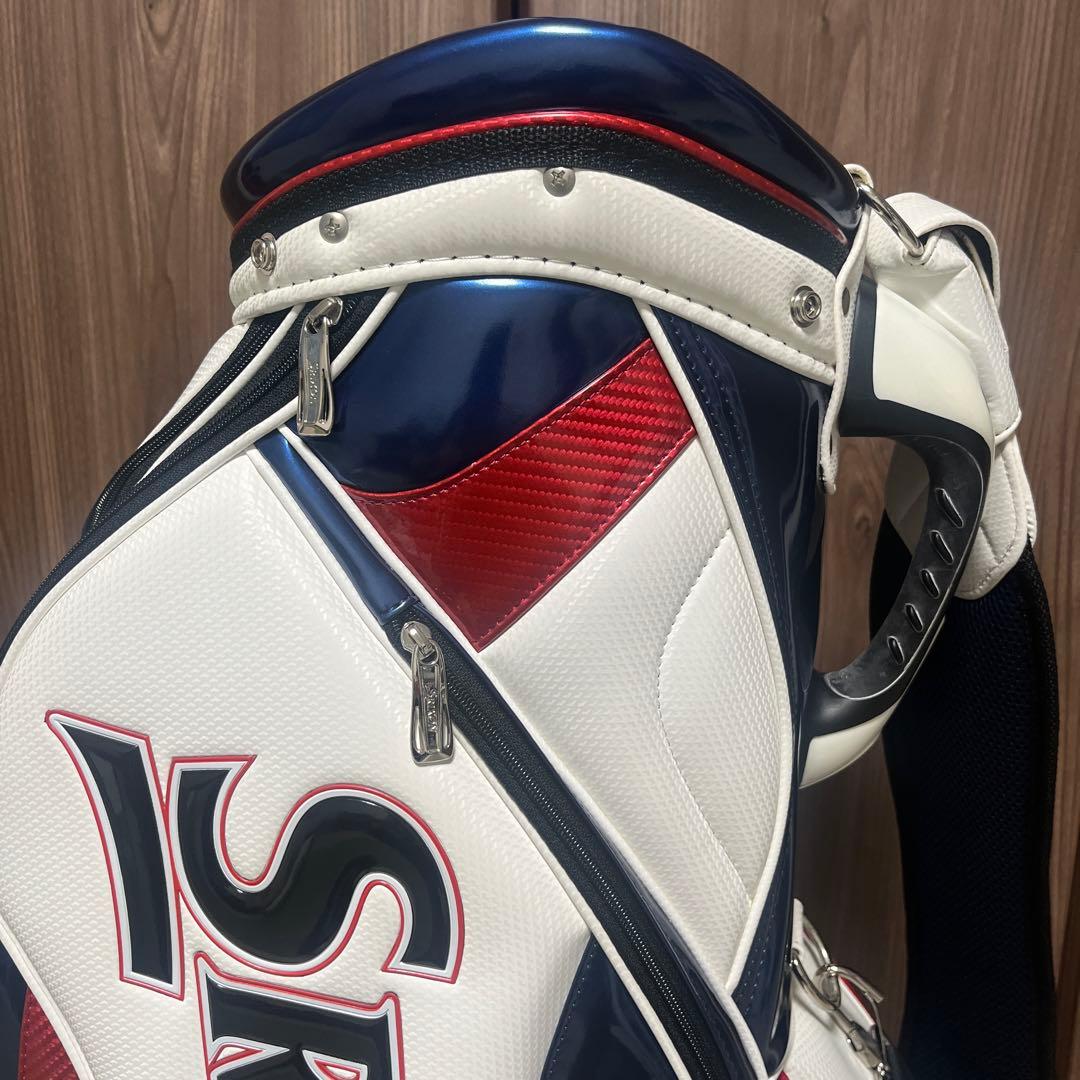 SRIXONキャディバッグ（ホワイト/レッド/ネイビー）