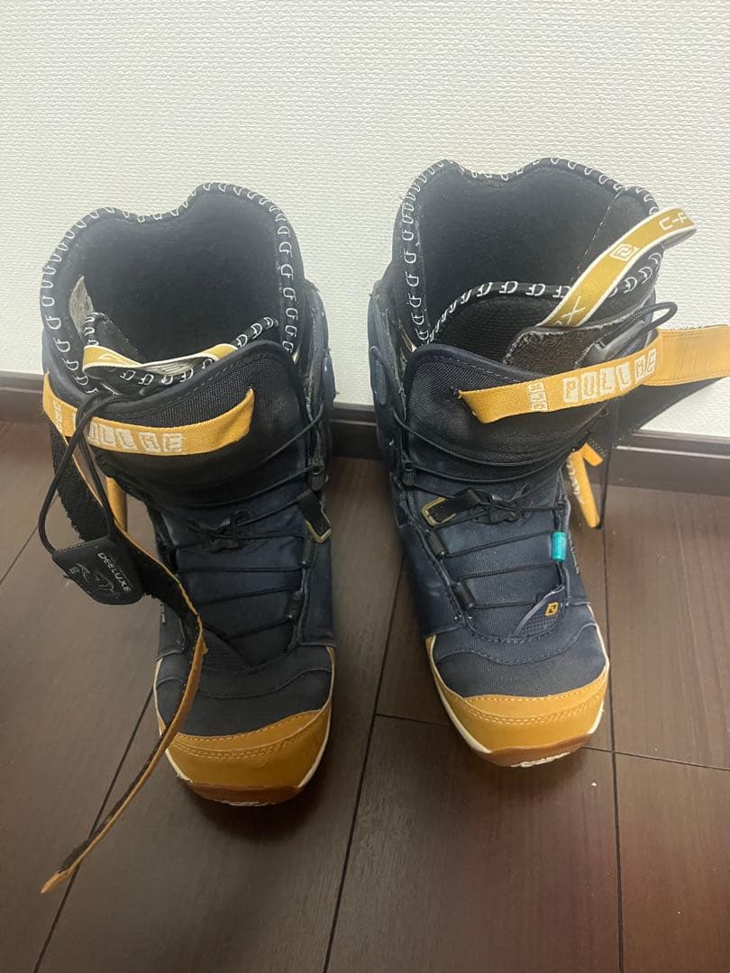 deeluxe RAY スノーボードブーツ 女性用 ネイビー/オレンジ