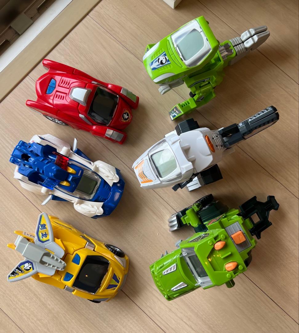 【美品】 変身恐竜 6体セット 知育玩具 変形 ロボット おもちゃ