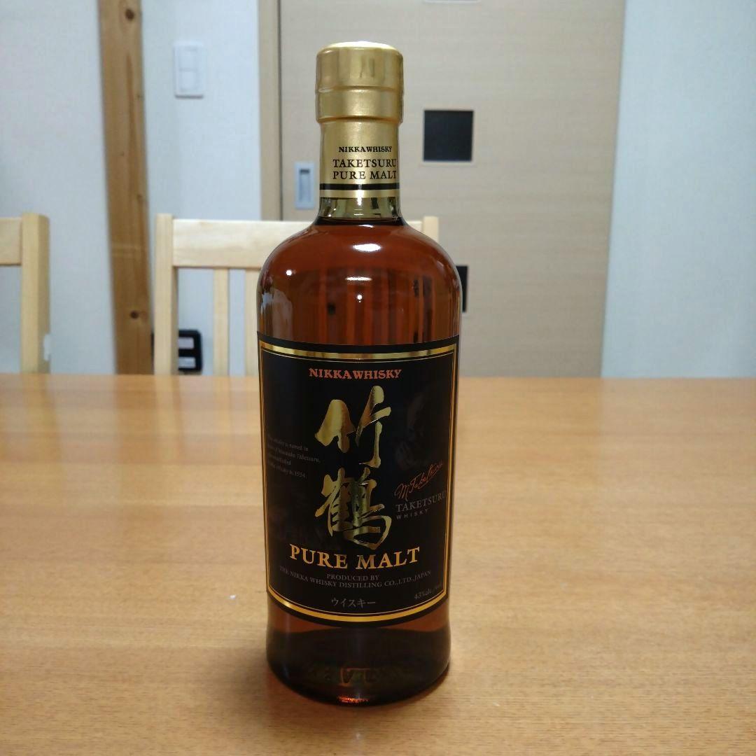 【稀少】◆ニッカウヰスキー◆竹鶴ピュアモルト◆黒ラベル◆終売品◆700ml◆1本