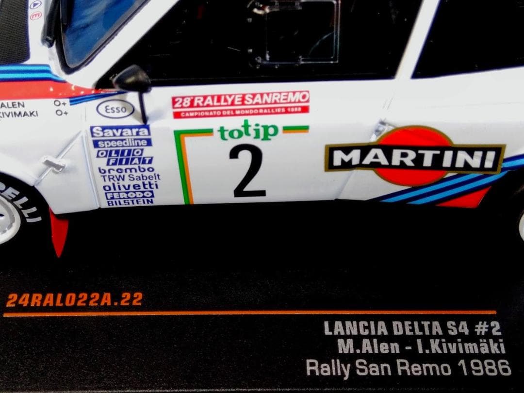 1/24 イクソ　ランチア デルタ S4　ラリー サンレモ 1985