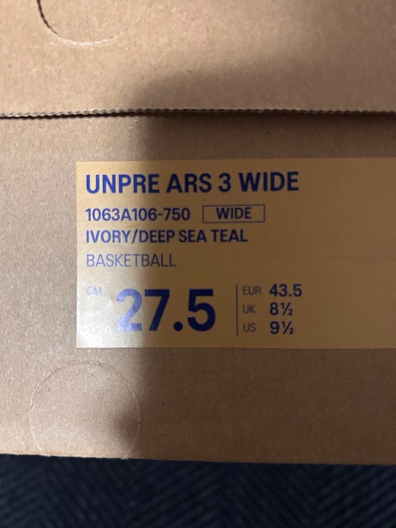 シューズ(男性用) asics UNPRE ARS 3 WIDE 27.5cm