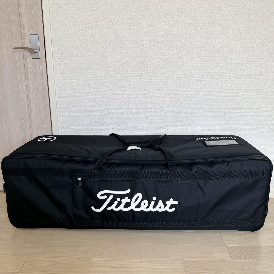 メルセデスベンツ×タイトリスト　ゴルフバッグ　トラベルケース　黒色　ホイール付き