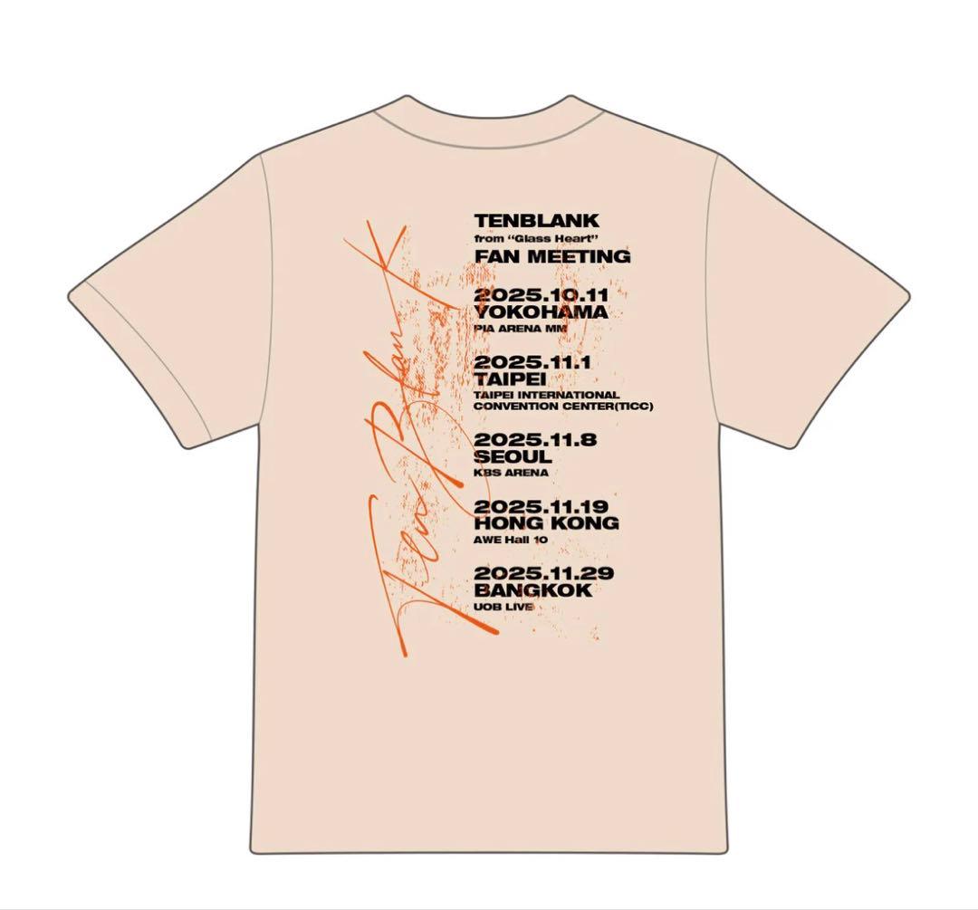 L TENBLANK Tシャツ ベージュ　グラスハート　佐藤健　町田啓太　志尊淳