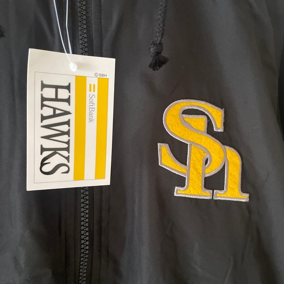 【タグ付新品未着用/希少】ソフトバンクホークス ダブルフェイスフーディー S