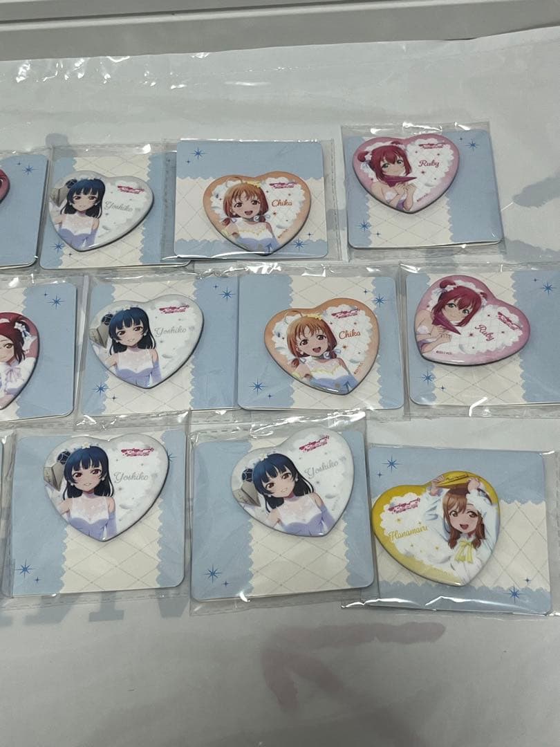 ラブライブ！サンシャインThank you, FRIENDS!!ハート型缶バッジ