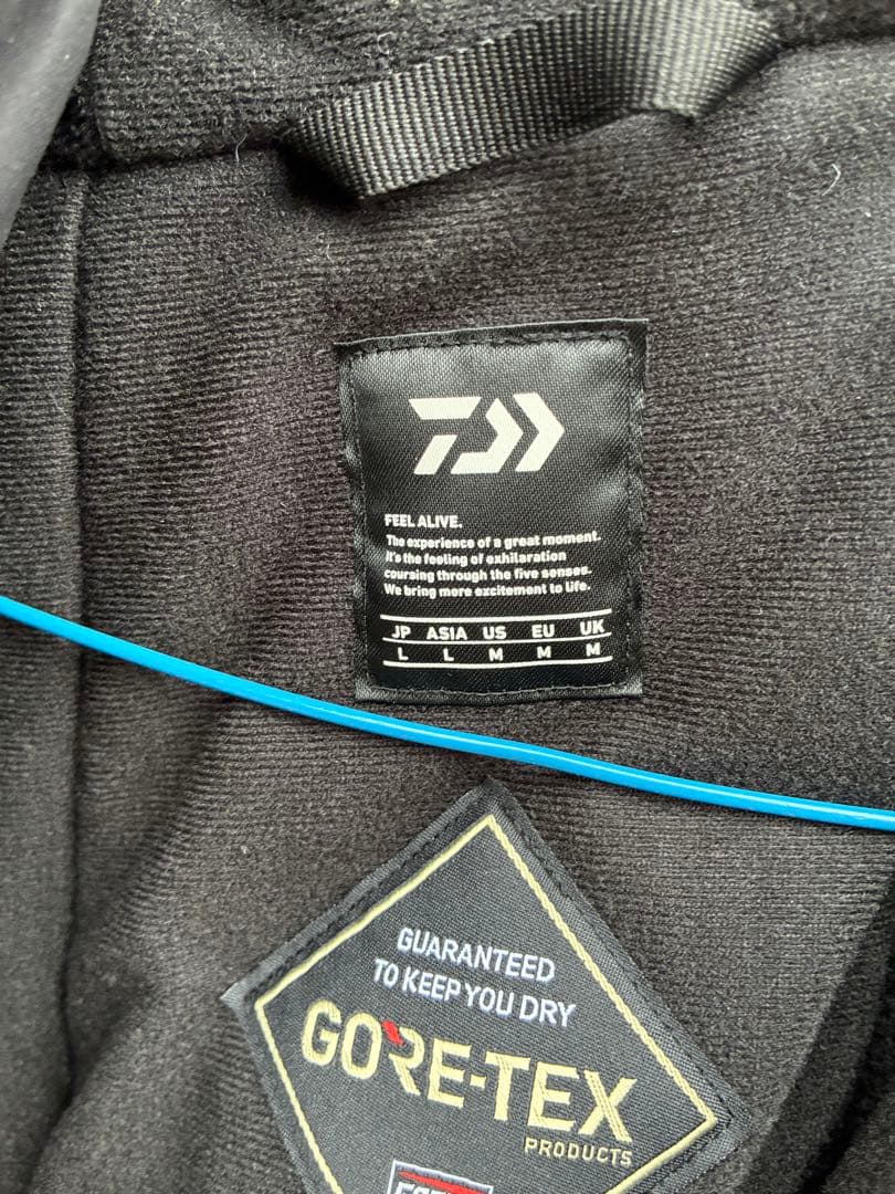 ゴアテックスgoretexフィッシングスーツ ブラック L