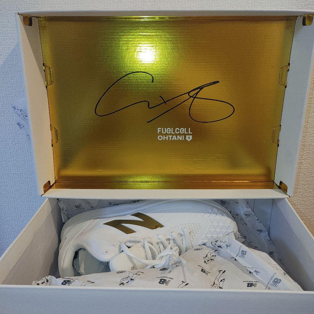 ニューバランス　トレーニングシューズ 24.5cm　ホワイト×ゴールド　大谷翔平