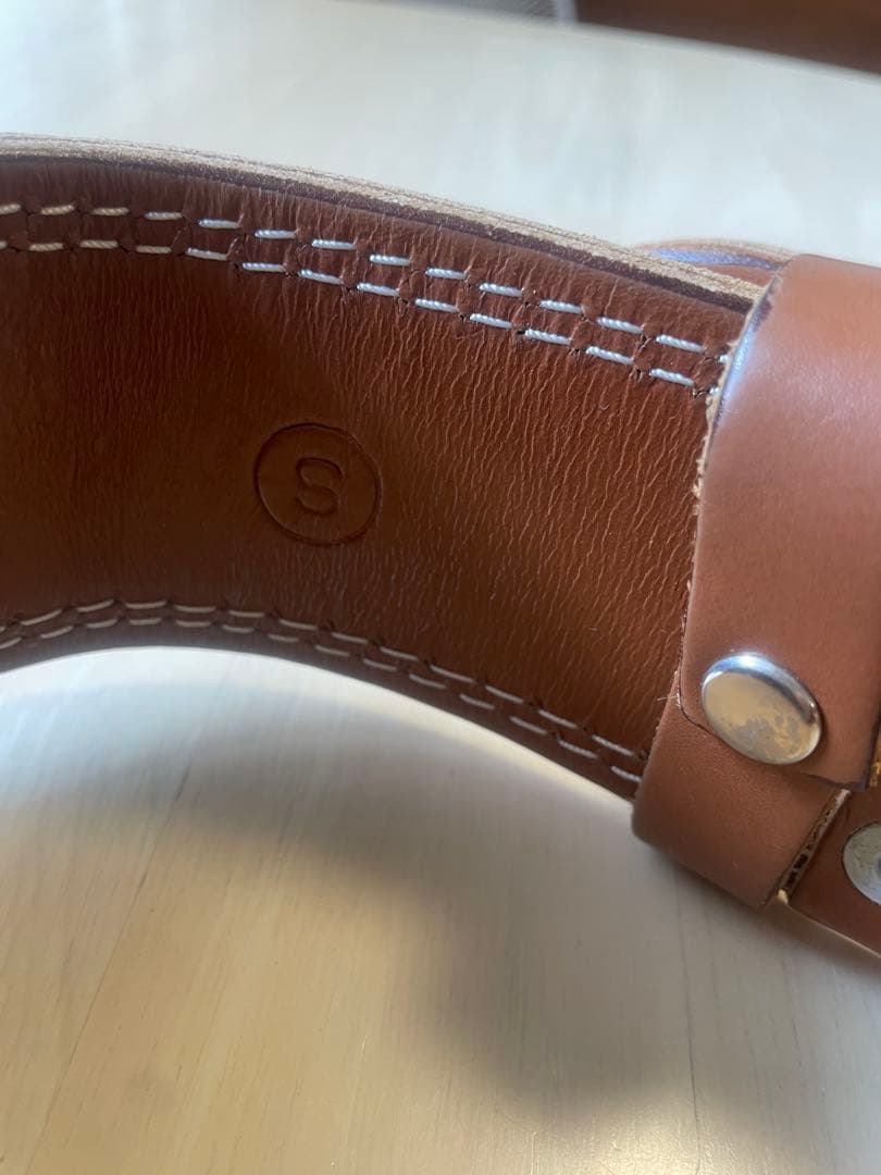 ゴールドジム　パワーベルト Sサイズ ブラウン