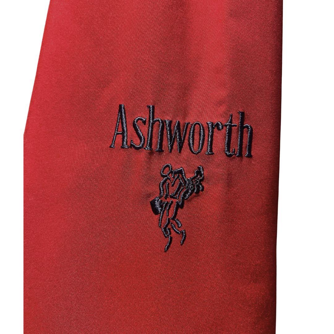Ashworth ゴルフウェア Lサイズ ナイロンブルゾン 古着【90sモデル】