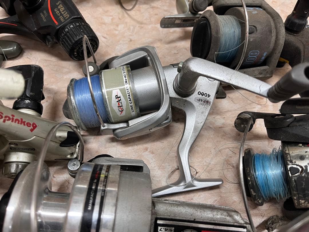 15個ジャンクリール　SHIMANO DAIWA などまとめ売り