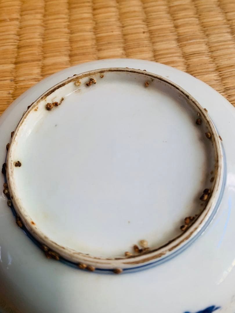 中国明時代晩期の染付お(青花)皿