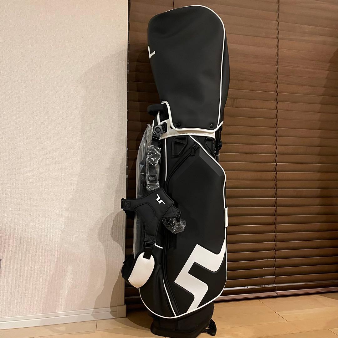 新作J.LINDEBERG ジェイリンドバーグ 高級 キャディバッグ カーボン黒