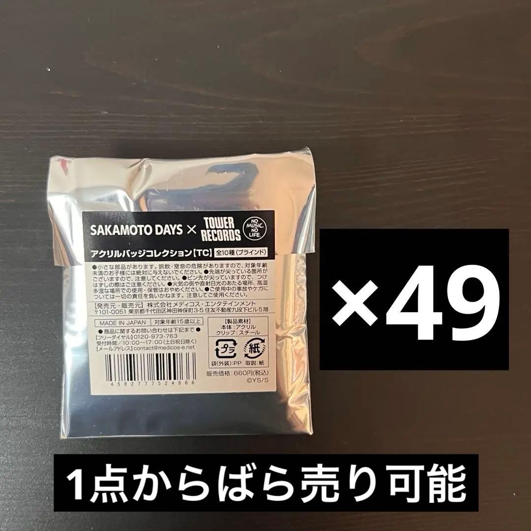 サカモトデイズ　タワレコカフェ　アクリルバッジ