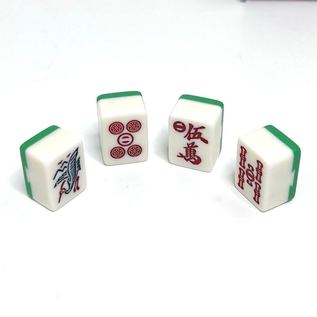 【美品】 ミズノ 丸一 麻雀牌 高級麻雀 背緑　希少