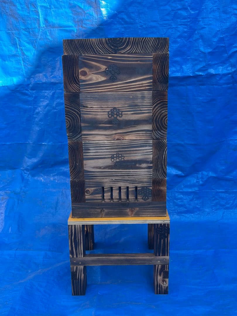 ニホンミツバチ　営巣用巣箱2段　板厚4.5cm　気候変動対応型　重箱式巣箱