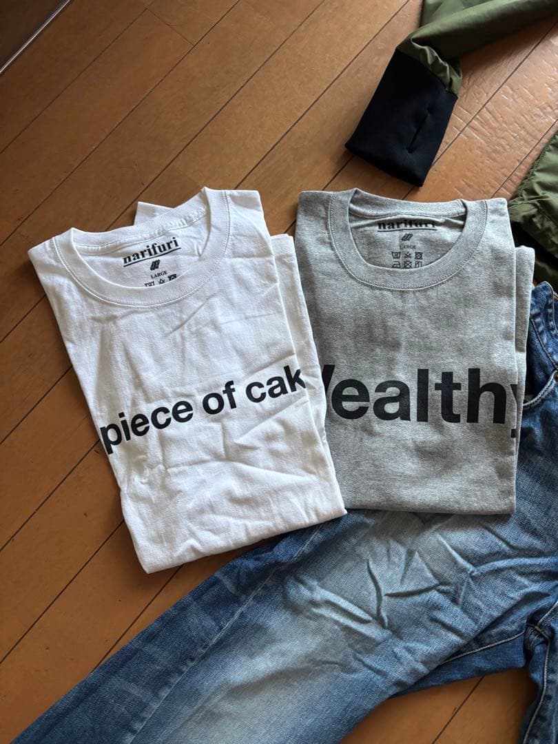 NARIFURI サイクリング　ジャケット　デニム　Tシャツ