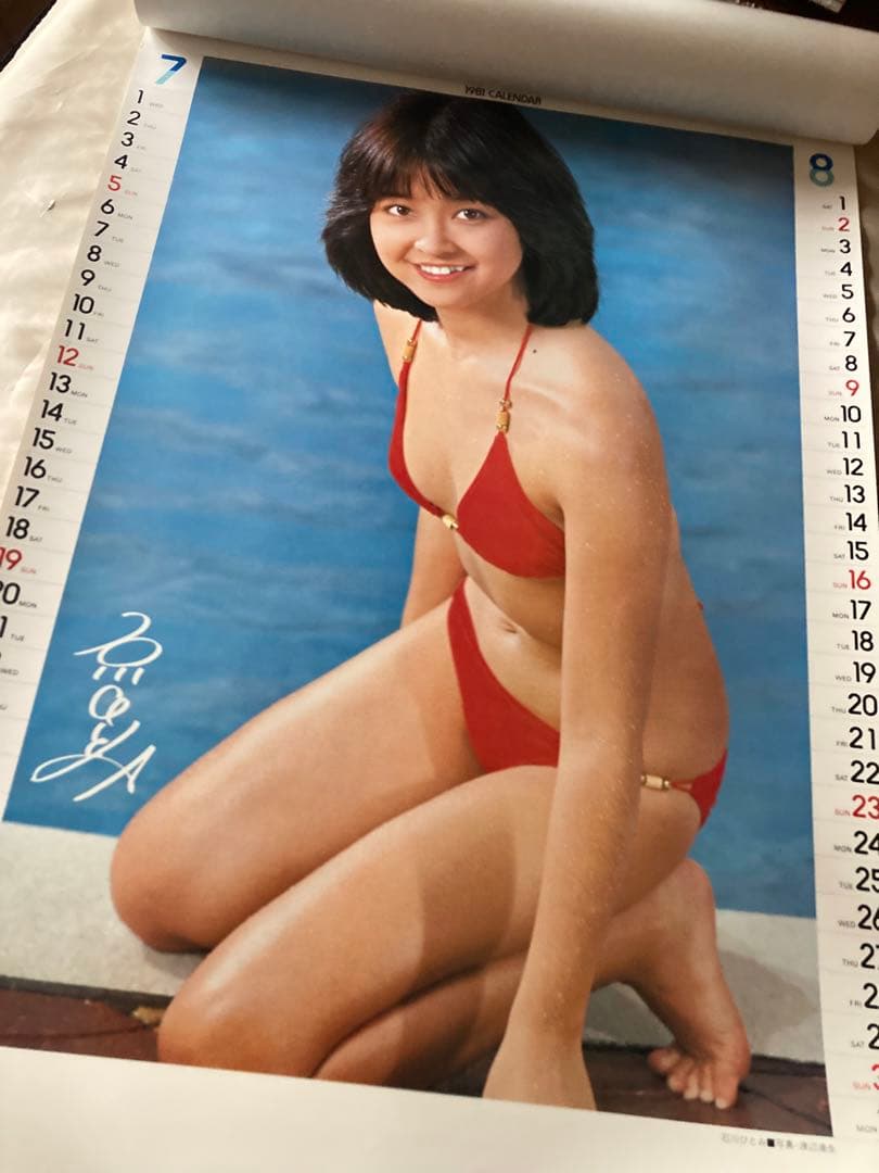 希少1981年 渡辺プロダクションカレンダー 沢田研二　石川ひとみ　太田裕美　他