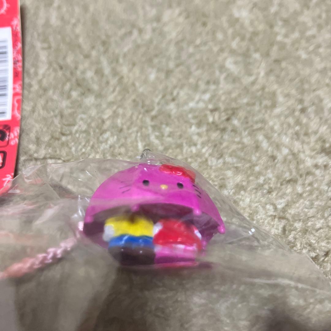 【レア】ハローキティ ストラップ 傘付き