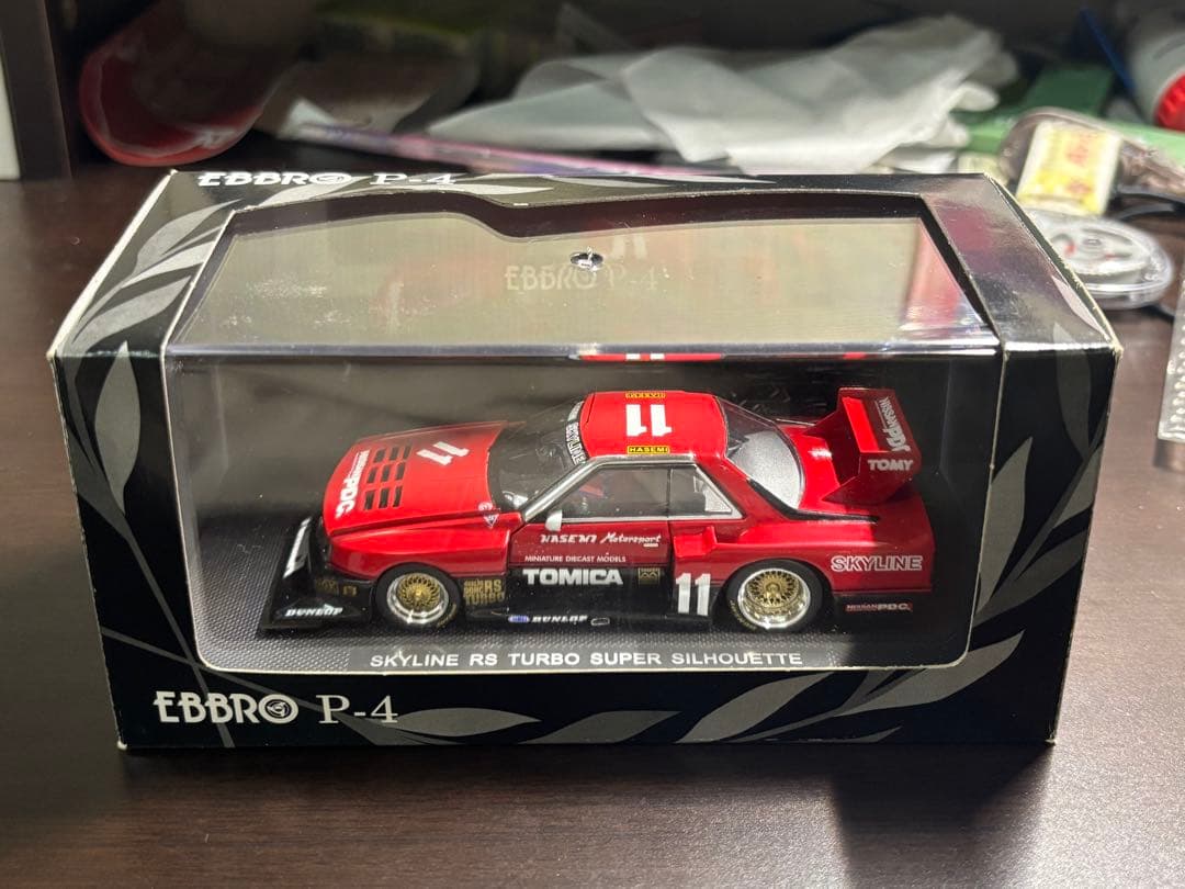 エブロ　1/43 日産スカイラインRSターボスーパーシルエット1982