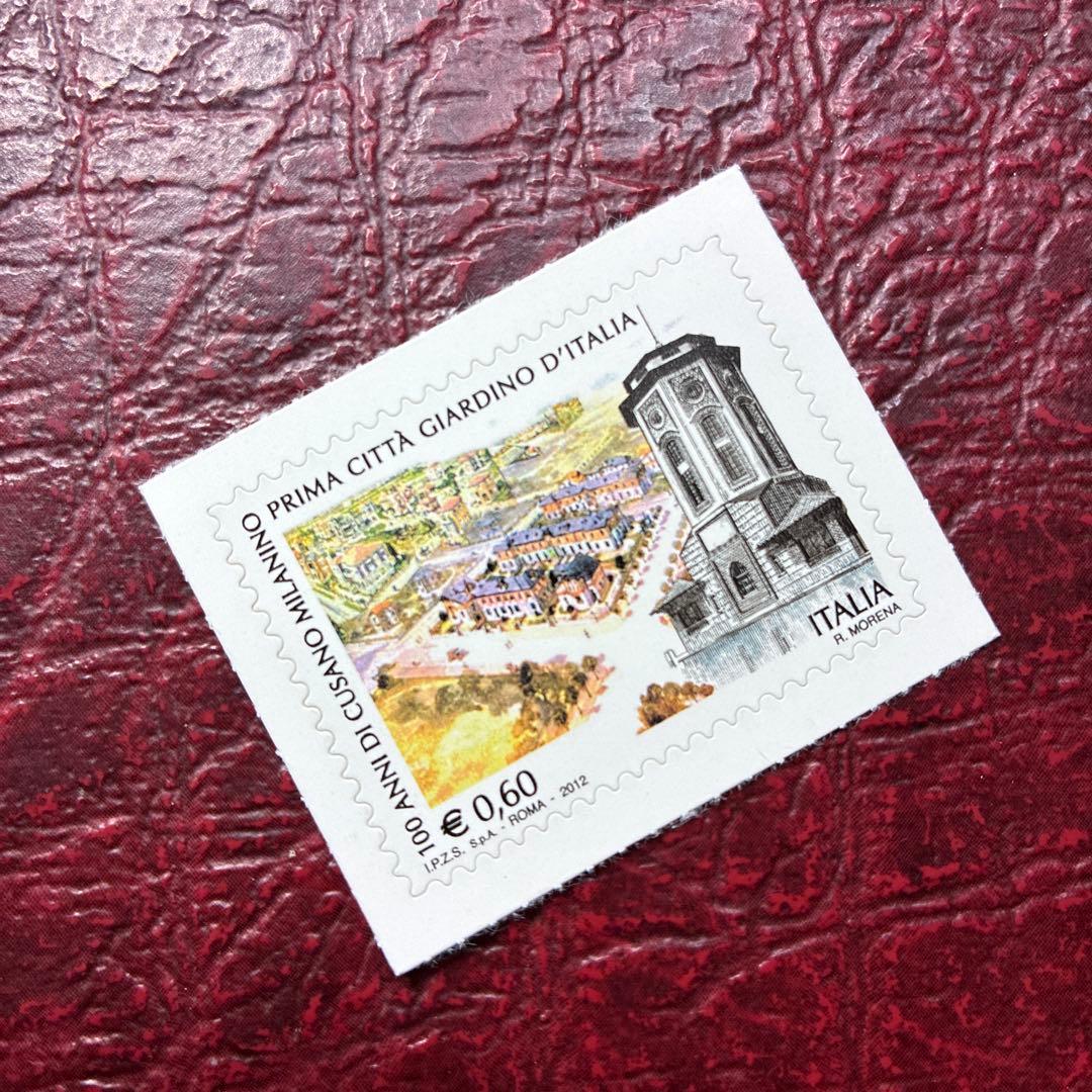 77124セール現品限　外国切手　イタリア発行建築物風景1種揃