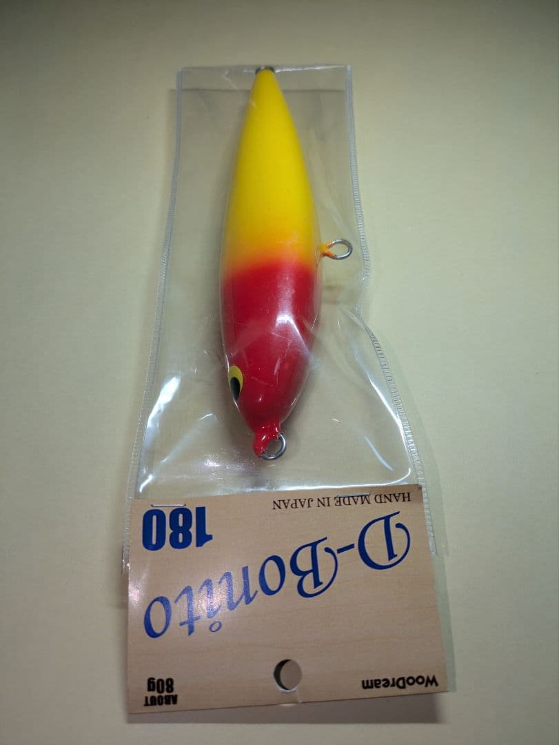 D-Bonito 180 赤/黄 トップウォータールアー　ビッグトップ