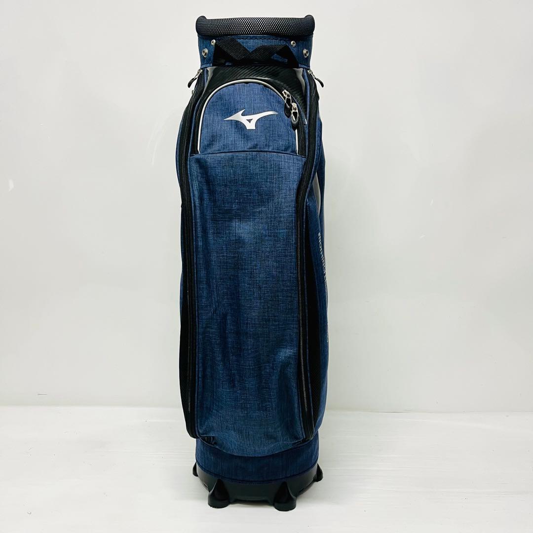 ミズノ　キャディバッグ　MIZUNO デニム　軽量　美品　ゴルフバッグ　ゴルフ