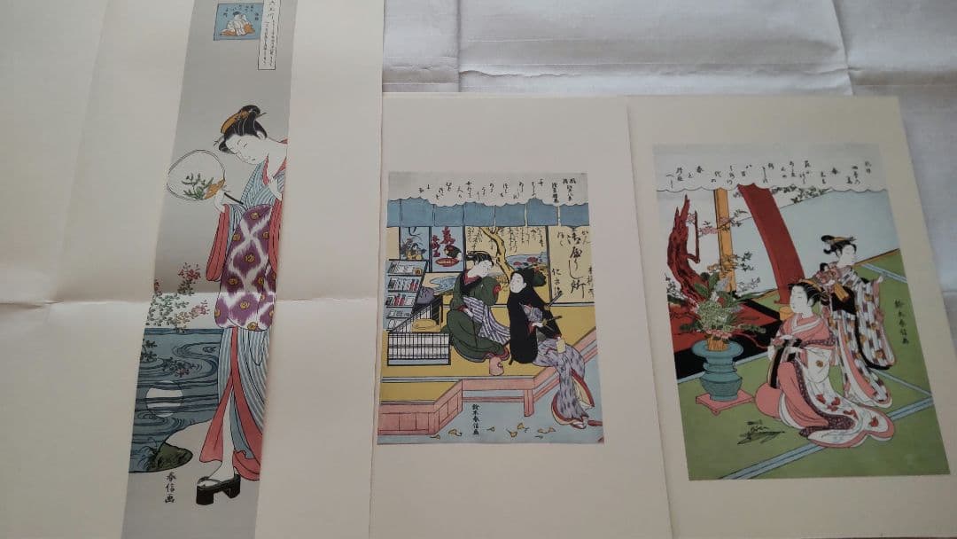 浮世絵版画★画装用画★6冊セット★春信HARUNOBU★２４枚セット★シリーズ3