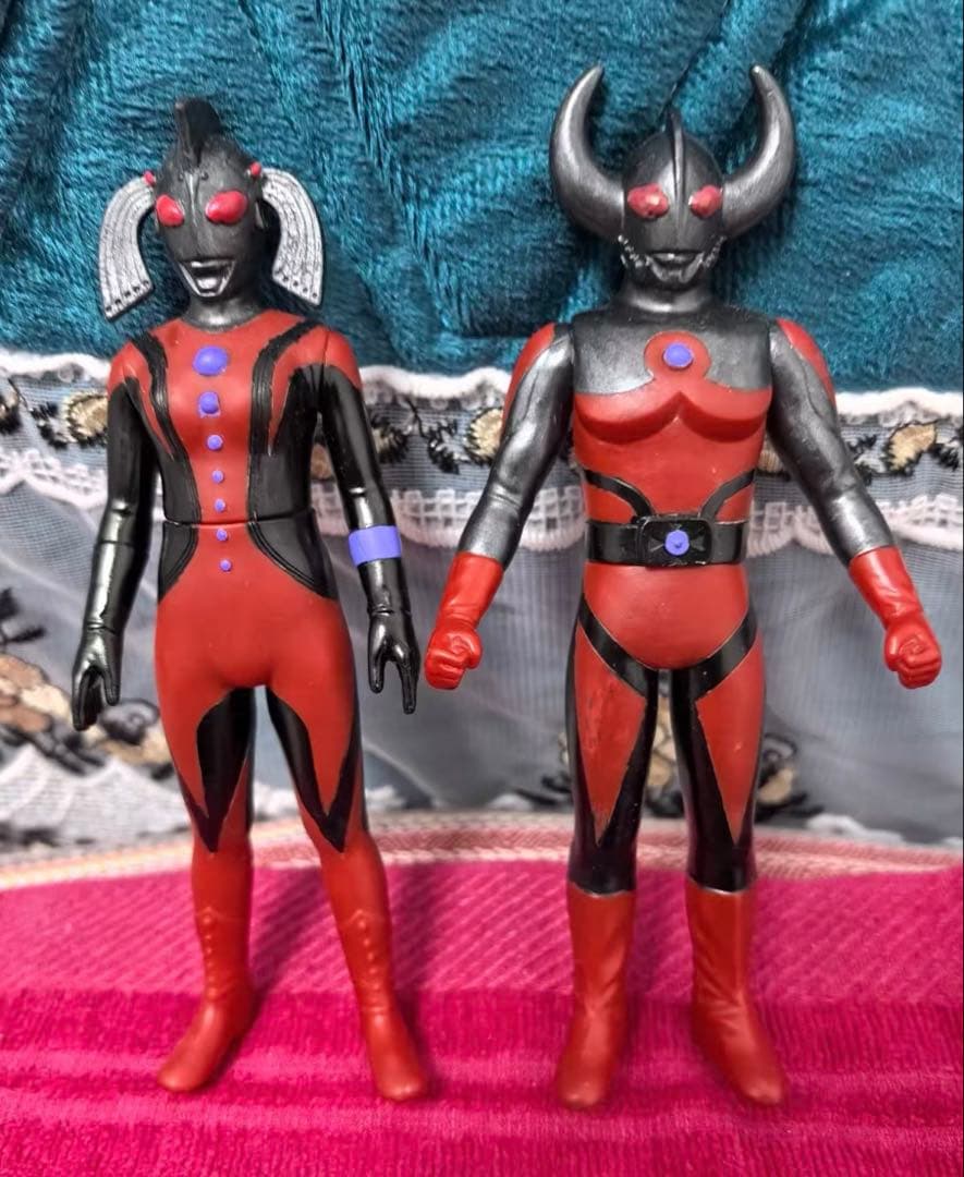 ウルトラマン80 塗装　ダークネス　ソフビ　フィギュア　ウルトラの母　父