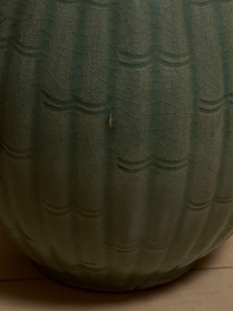 骨董 高麗青磁竹節文瓶