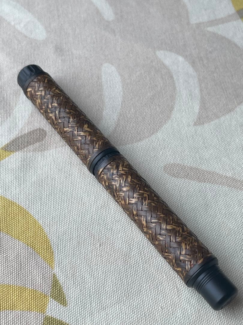 プラチナ万年筆 出雲竹編　 横網代　虎斑（とらふ）