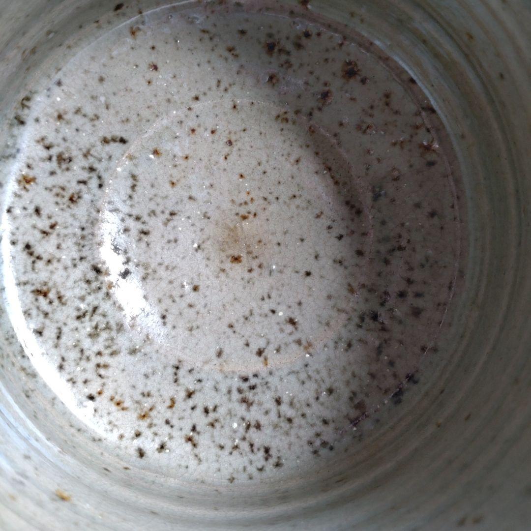 抹茶茶碗　黄瀬戸　胴紐　蕪線彫　加藤十右衛門造　共箱