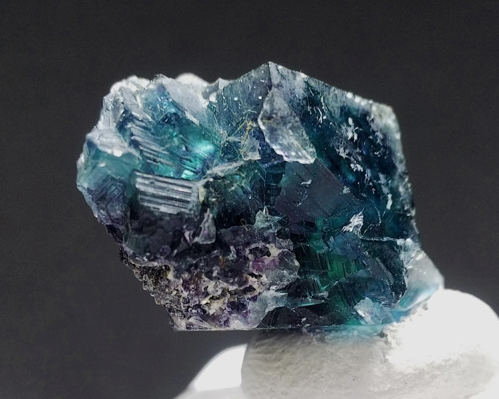 382 オコルス鉱山 フローライト ブルー グリーン パープル 蛍石