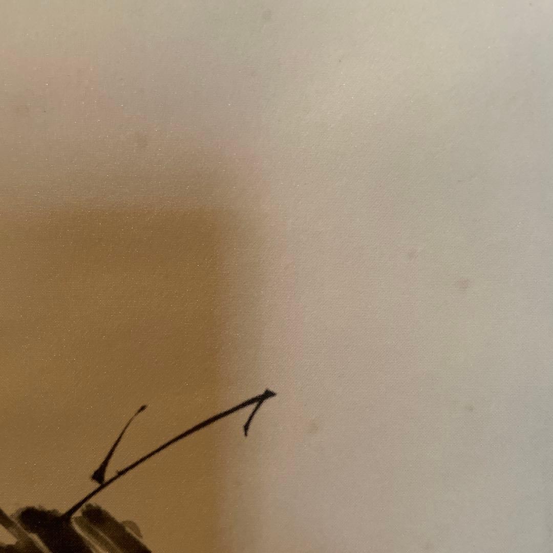 掛軸 宮本武蔵 複製画 枯木鳴鵙図