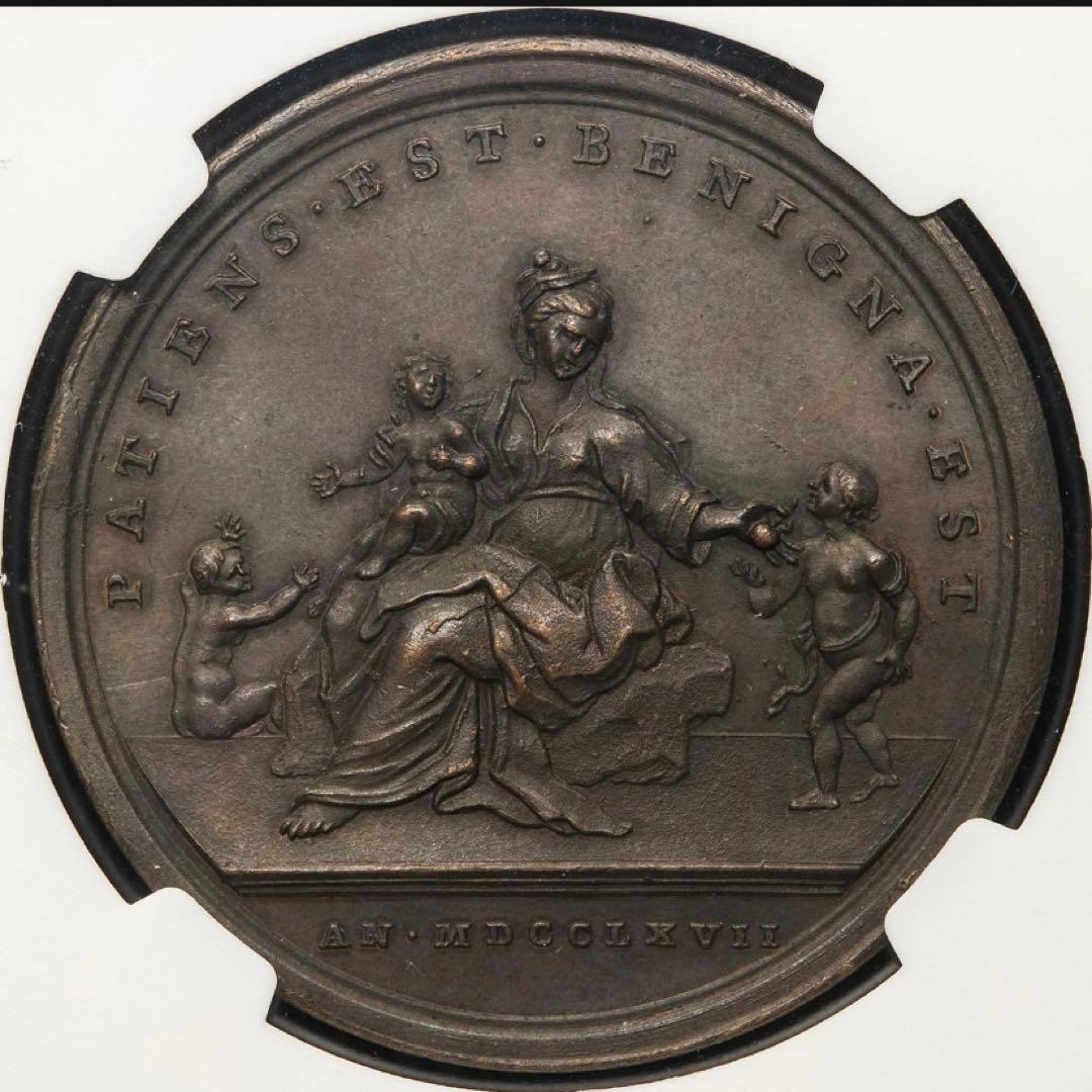 廉価出品❗️クレメンス13世　　ポルトガルとの和平祈念　ブロンズメダル