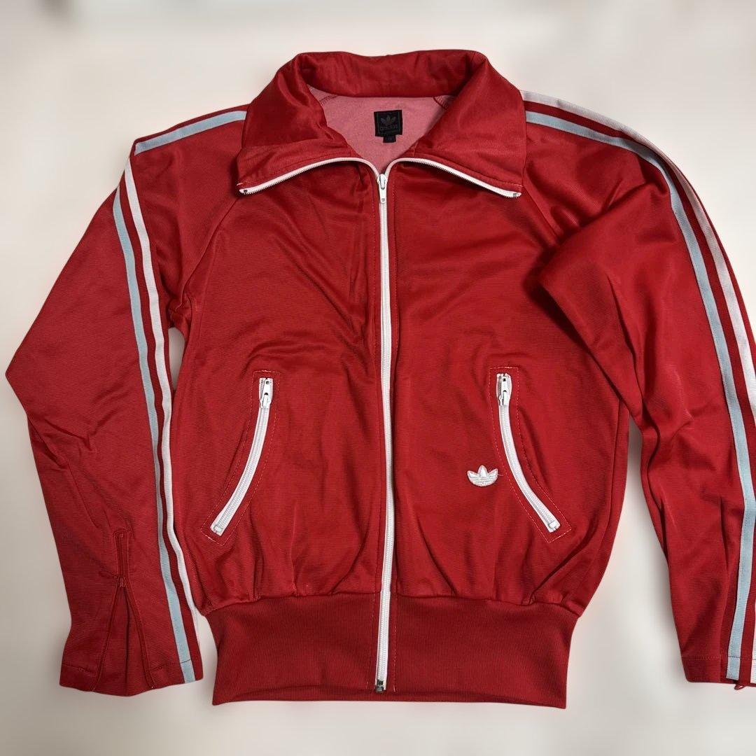 adidas ヴィンテージ　赤ジャージ 上下