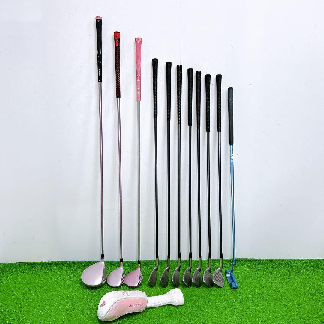 ミズノ ゼファー レディース クラブセット 11本 L 初心者 ZL-01他